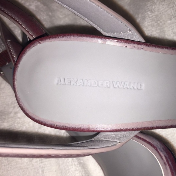 ALEXANDER WANG Antonia Beet Brush off sandals Size - Picture 5 of 6